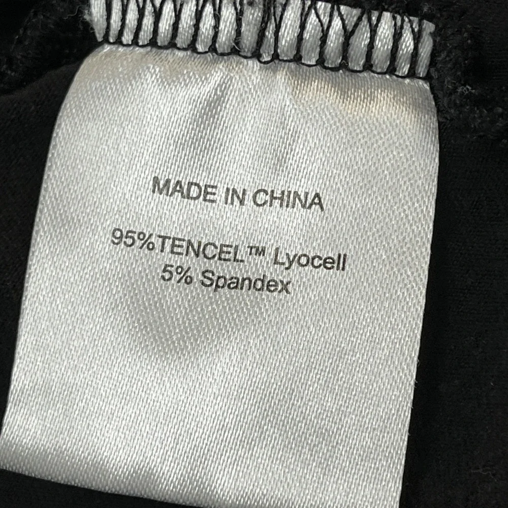 Quince Dress Black Tencel Tank Midi Size S Lagenlook Capsule Casual Comfort - Picture 8 of 9
